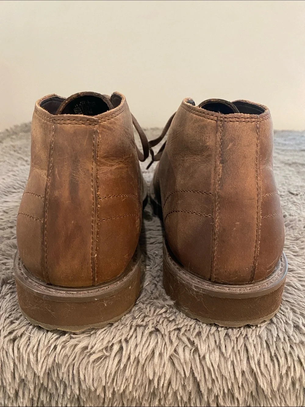 Mens LL Bean Stonington Chukka Boot Brown leather size 11.5 medium NWOT casual